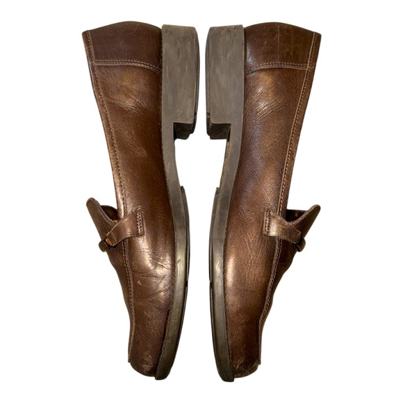 Women’s prediction Brown Leather‎ Loafers size 8 - Picture 1 of 8